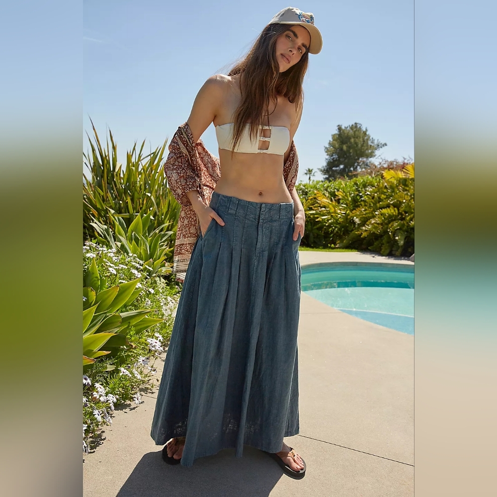 Free People Coastal Maxi Skirt Size 2